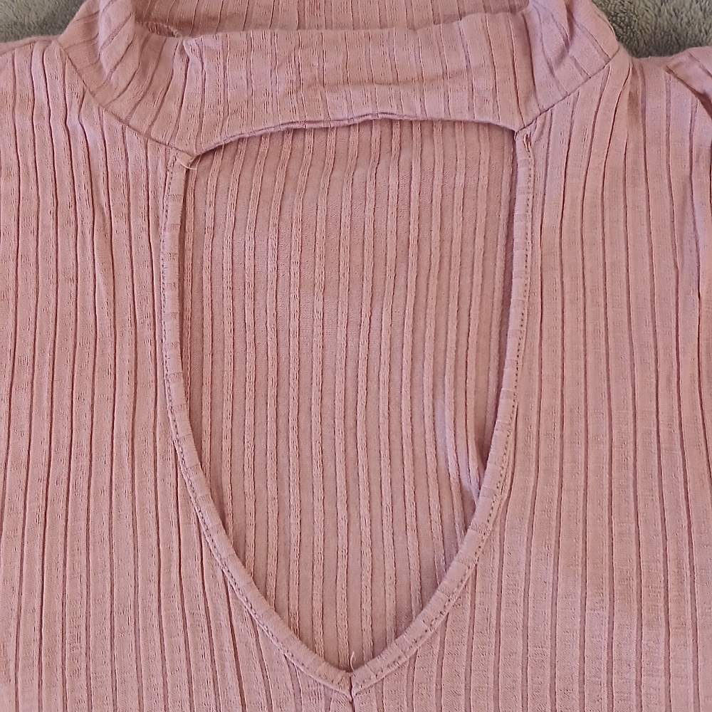 Timing Pink Ribbed Tank Top - Picture 3 of 4